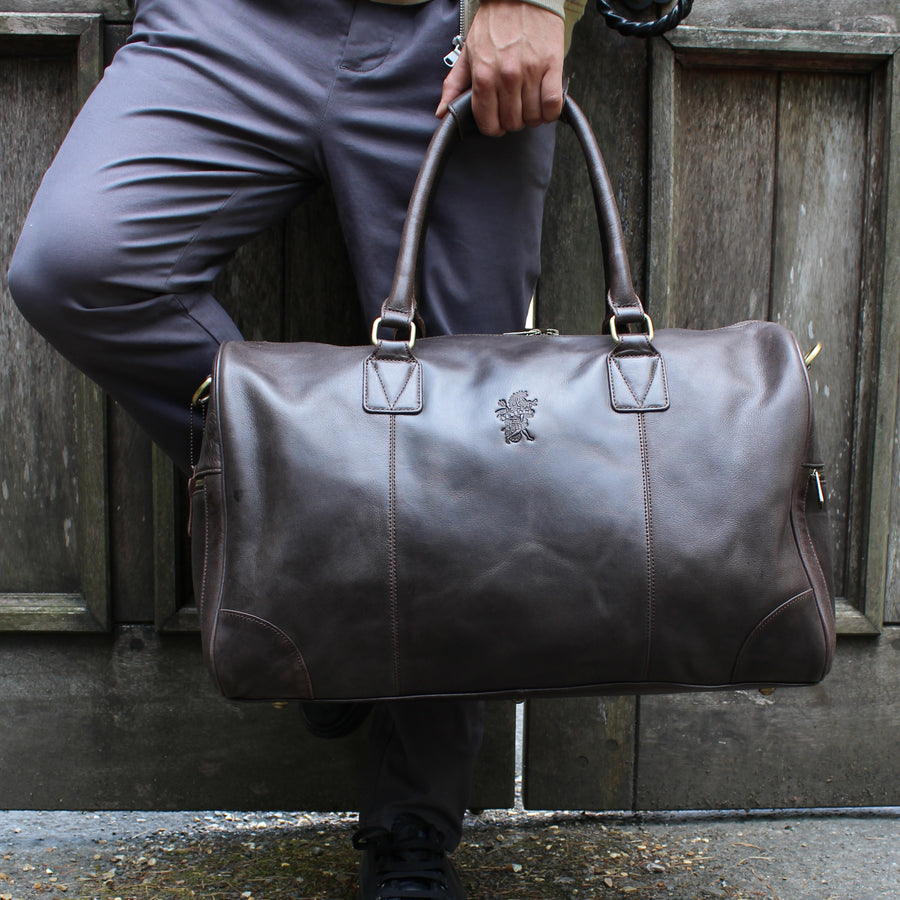 VTG Polo Ralph Lauren brown & Black Leather Bag
